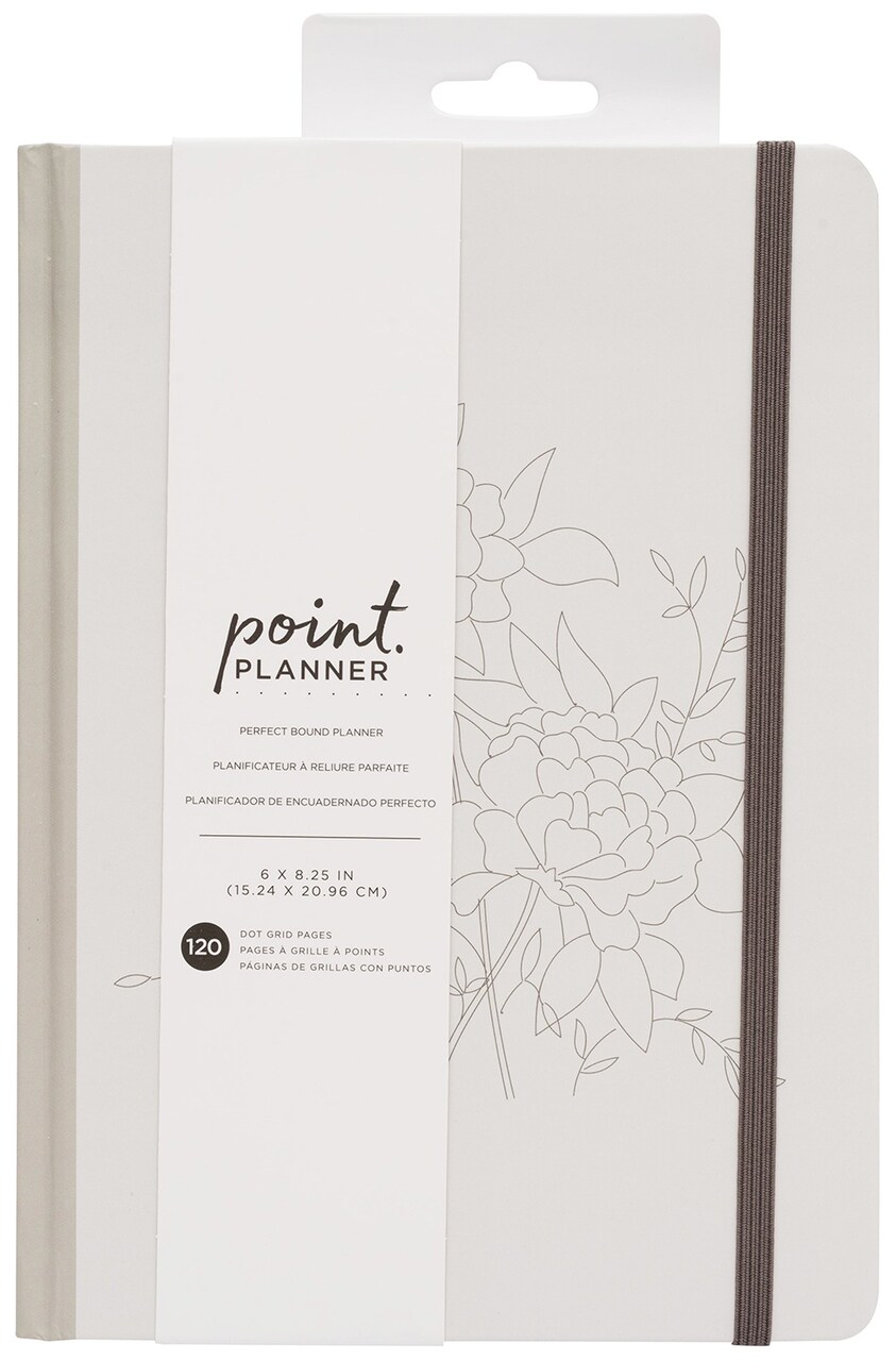 AC Point Planner Perfect Bound Planner 6"X8"-Linework - Dot Grid - 120 Sheets